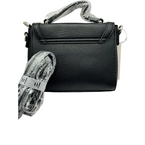 Jessica Moore Essentials‎ Crossbody Bag, Black Pebbled Leather, Compact Design - Picture 5 of 6